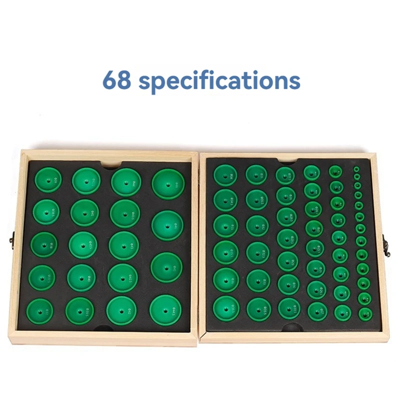 TOP Heavy Duty 68PCS Watch Press Dies Set Round Deep Curved Watch Crystal Watch Back Pressing Tools For Watchmakers