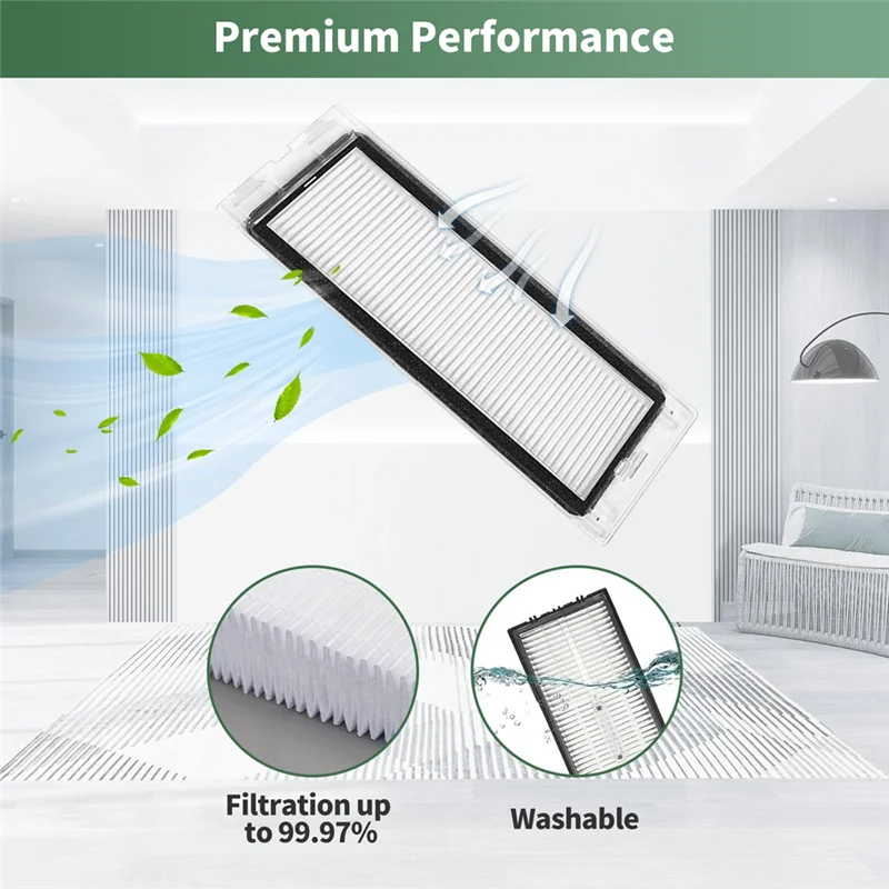 مجموعة ملحقات M17K لـ Roborock Q5، قطع غيار للمكنسة الكهربائية Roborock Q5 Q5+ Q5 Plus