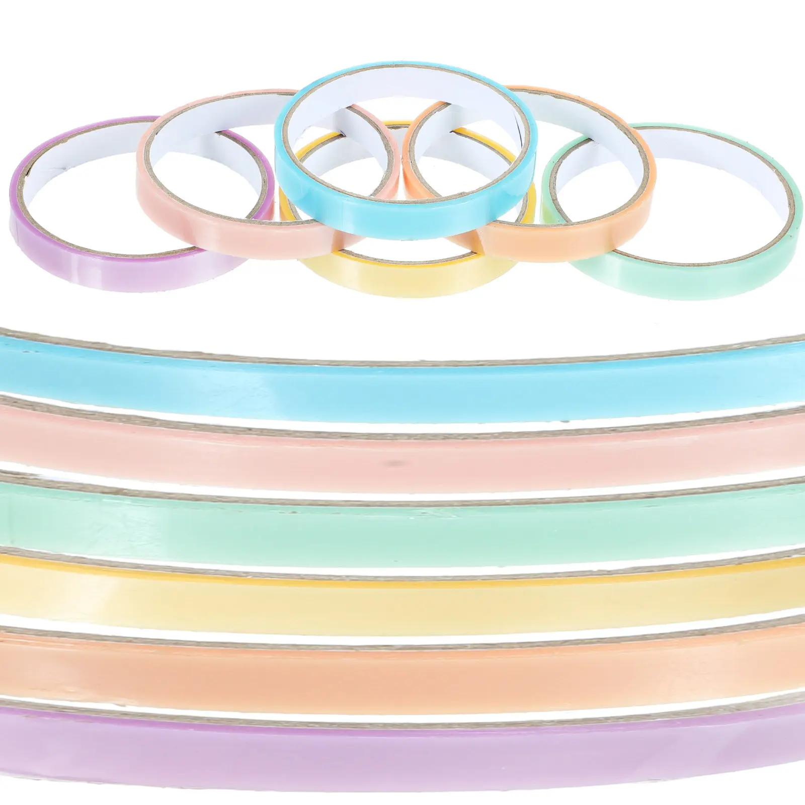 

6Pcs Colored Sticky Ball Tapes Smooth Adhesive Rolling Tape for Adults Kids Relaxation Fidget Sensory Activity Craft Use