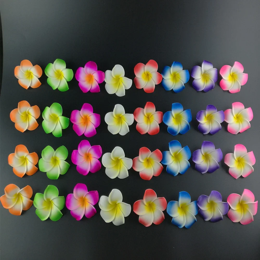 20Pcs Plumeria Hawaiian Foam Frangipani Artificial Flower for Wedding Party Decoration 5cm Flower Bouquet Home Decoration