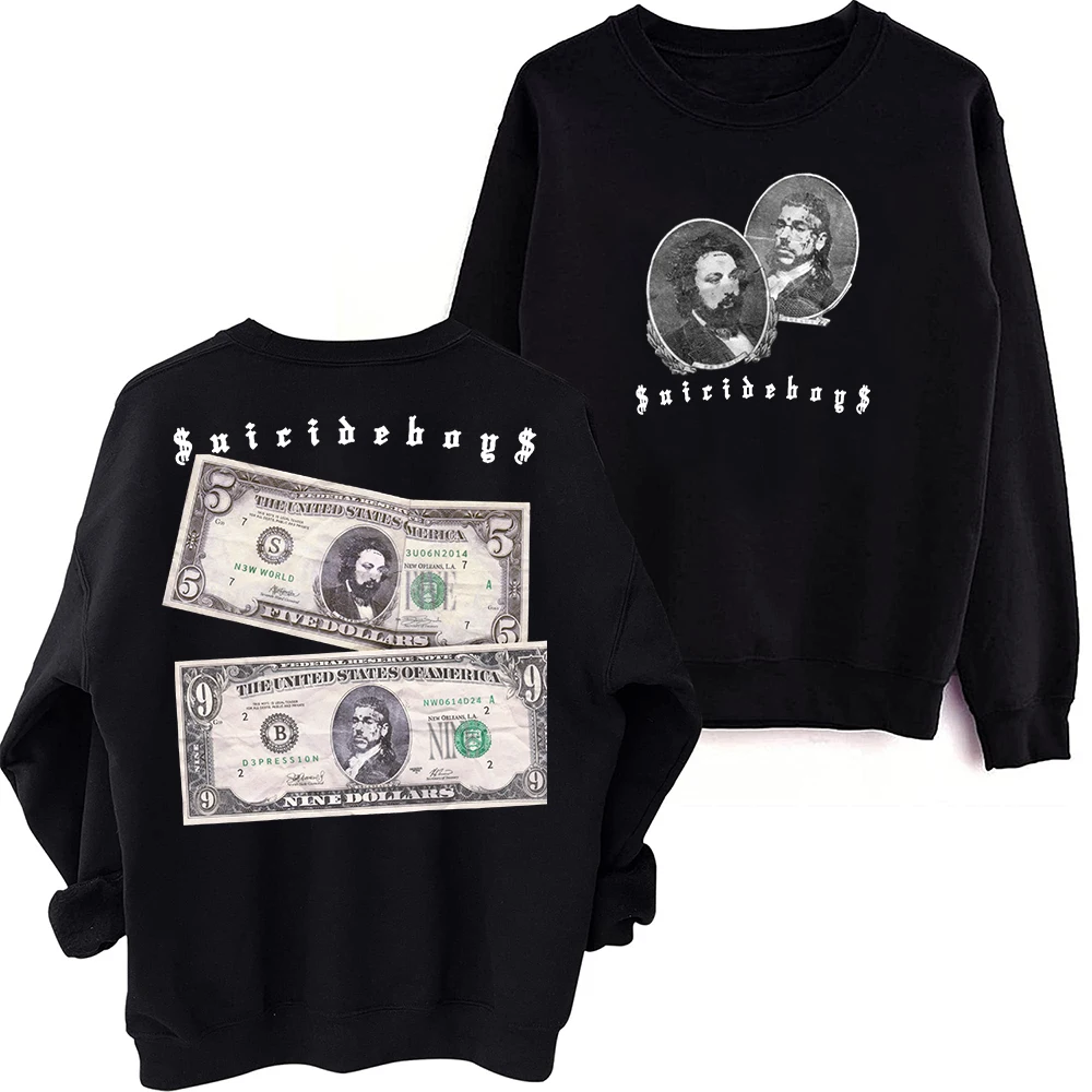 $uicideboy$ New World Depression 2024 Sweatshirt Harajuku Round Neck Long Sleeve Oversized Fans Gift Tops