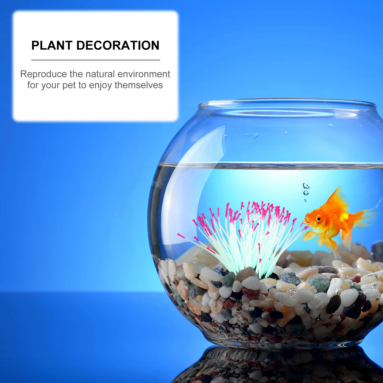 

Luminous Anemone Coral Plant Aquarium Ornaments Simulation Landscape Resin Decoration