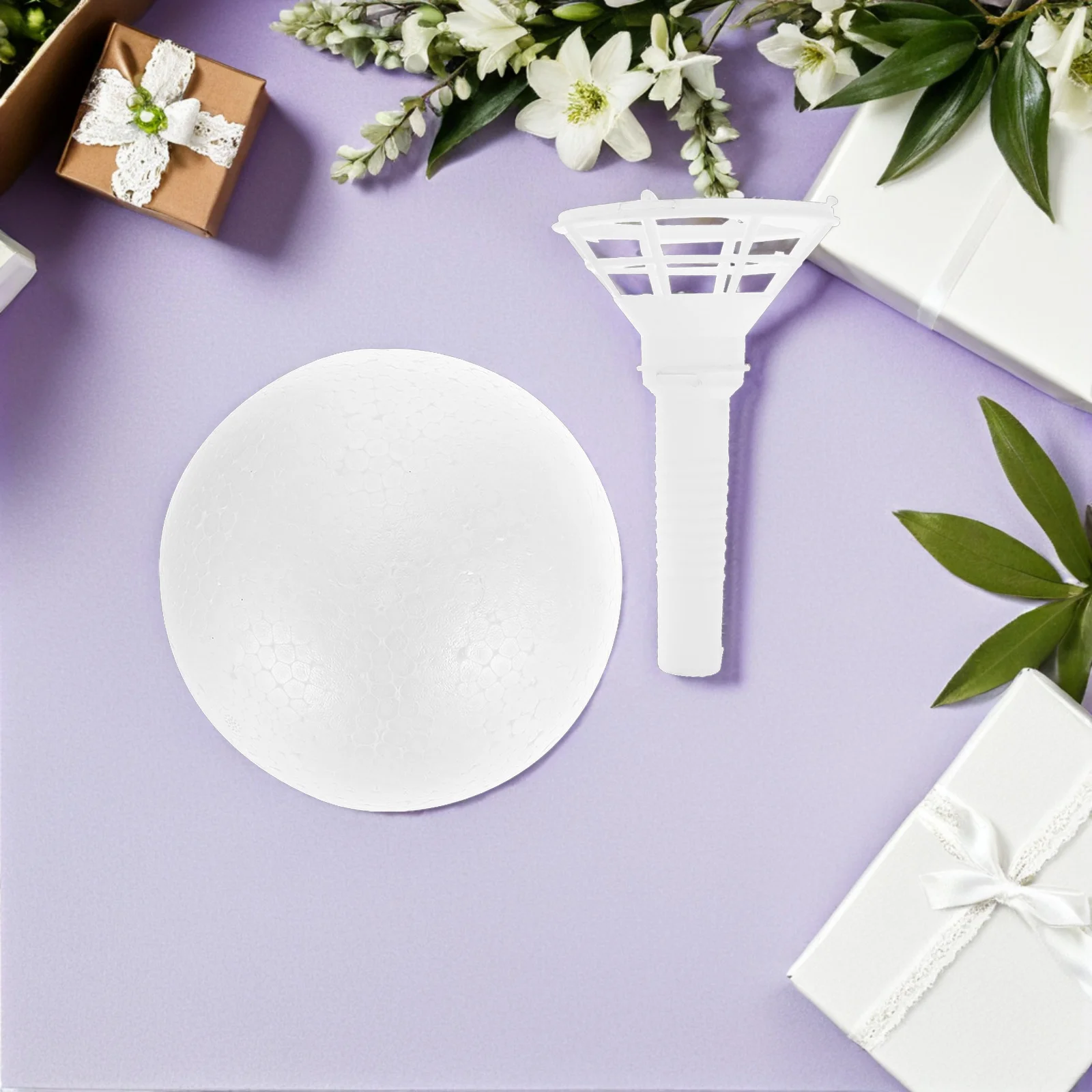 1 مجموعة حامل باقة الأزهار الزفاف زهرة مقبض قوي ارتداء مقاومة سهلة التخزين DIY بها بنفسك باقة الزهور المحمولة