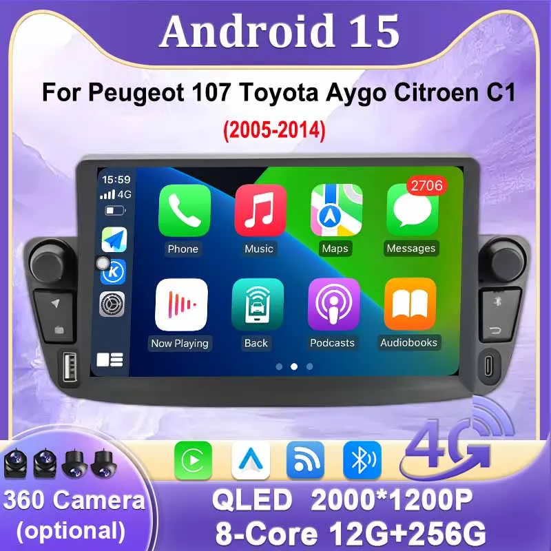 For Peugeot 107 Toy…