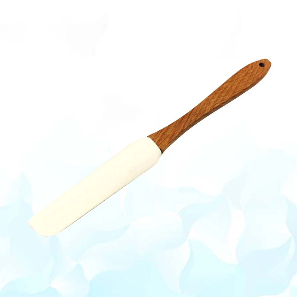 

Silicone Scraper Detachable Wooden Handle Cream Spatula For Cake Jam Butter Baking Tool Smooth Easy Cleaning Spatula For