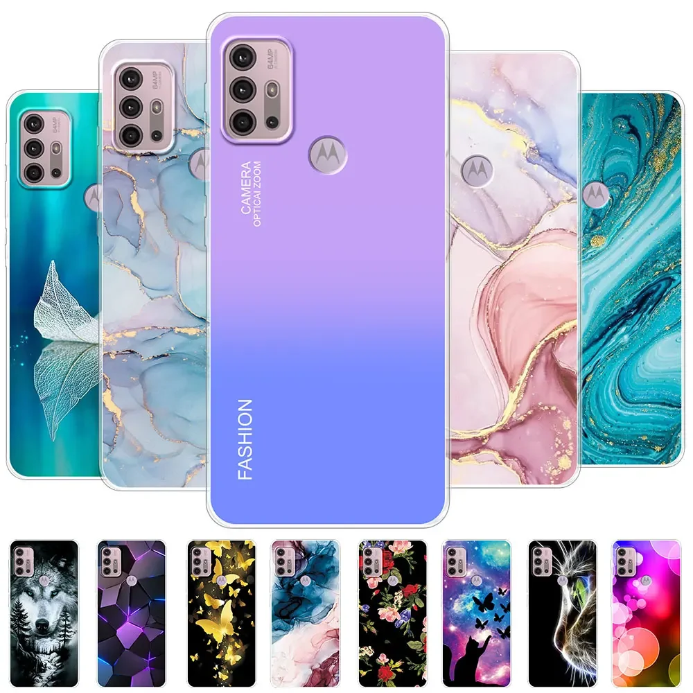 For Moto G10 Case Cover Funda For Moto G20 G30 Clear Soft Silicone Protect Phone Case For Motorola Moto G60 G60S Coque