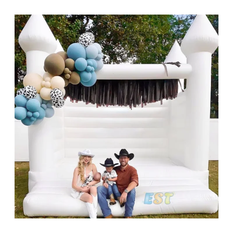 

Commercial Inflatable White Bounce House Kids Inflatable Party Jumping Castle Outdoor Inflatable Wedding Bouncer for Event