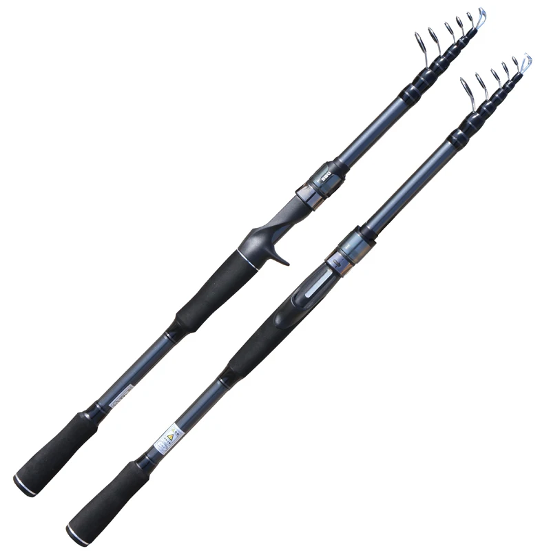 Ultralight Telescopic Lure Fishing Rod Spinning Casting Carbon Fiber Pole Jigging Bait WT 8g-18g Fast Bass Fishing Rods M Action