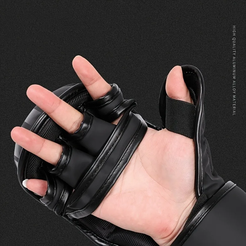 Professionelle MMA Boxhandschuhe Verdickte PU Muay Thai Kickboxen Training Boxen Zubehör Langlebige Boxausrüstung – Detail 4