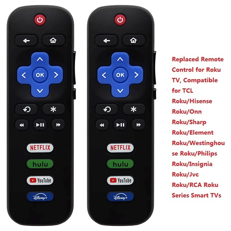 Control remoto universal para TCL Roku TV Hisense Compatibilidad televisor Control remoto de señal estable (no para cualquier palo o TV)