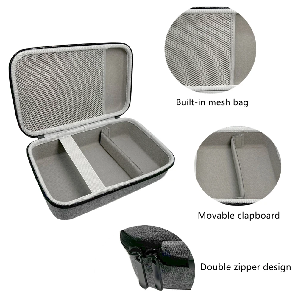 Hard Case for Mac Mini M4 Stronge Bag Waterproof Travel Carrying Case Anti-scratch Mouse Power Cable EVA Bag for Mac Mini M4