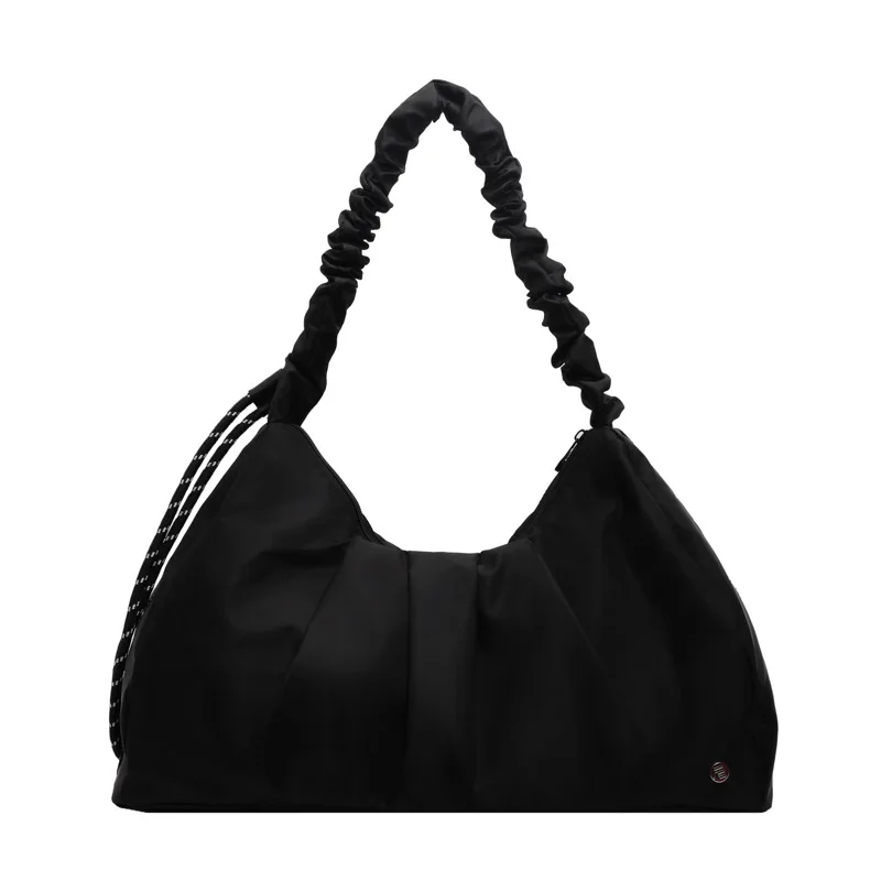 

Tote canvas casual large capacity shoulder crossbody handbag minimalist style for travel daily use shopping commuting