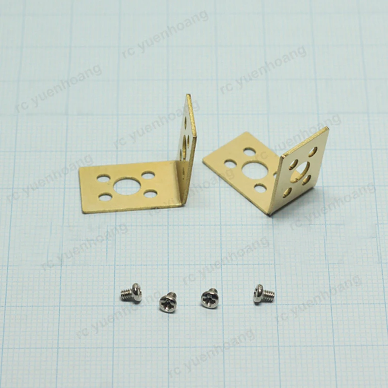 1 paio modello RC barca 030 050 base di montaggio motore staffa in rame installazione orizzontalmente/laterale sedile fissaggio motore di alimentazione fai da te