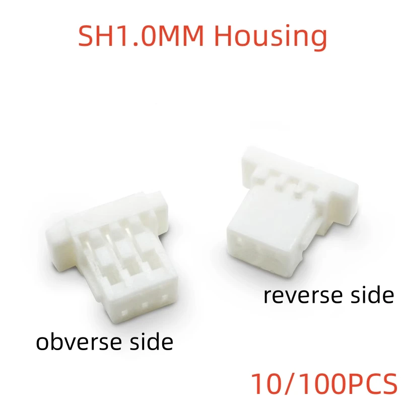 10/100pcs SH1.0 Pitch Connector Plug Plastic Shell Crimping Line Terminal Reed 2p 3 4 5 6 7 8 910p Connector