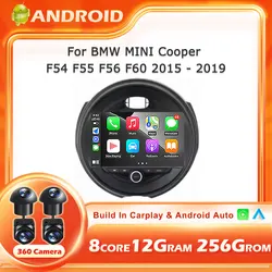 Android 16 For BMW MINI Cooper F54 F55 F56 F60 2015-2019 Carplay Auto Screen Car Radio Multimedia Player Autoradio Stereo tools