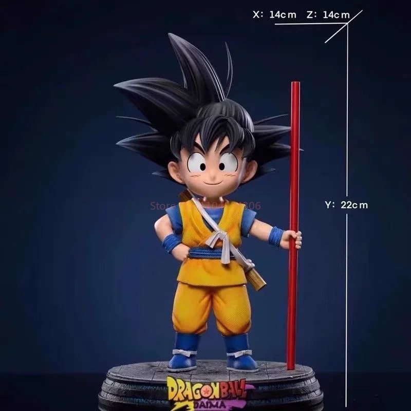 En Stock Anime Dragon Ball Son Goku figura chico Goku figuras de acción 22cm colección de estatuas de Pvc modelo juguete regalos de navidad para Fans