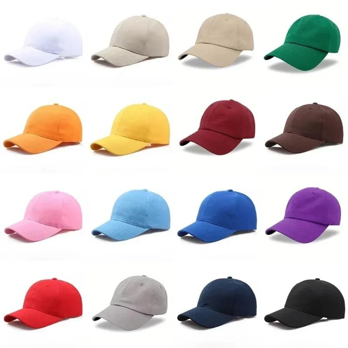 

Man Solid Color Baseball Cap Sun Protection Adjustable Lightweight and Stretchy Fabric for Sports Woman Street Trend Hip Hop Cap