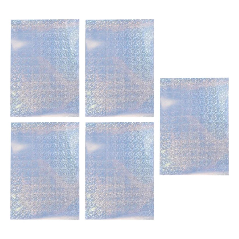 5 Sheets Printer Paper Printing Photo Picture The Pet Printable Holographic Sticker Reflective