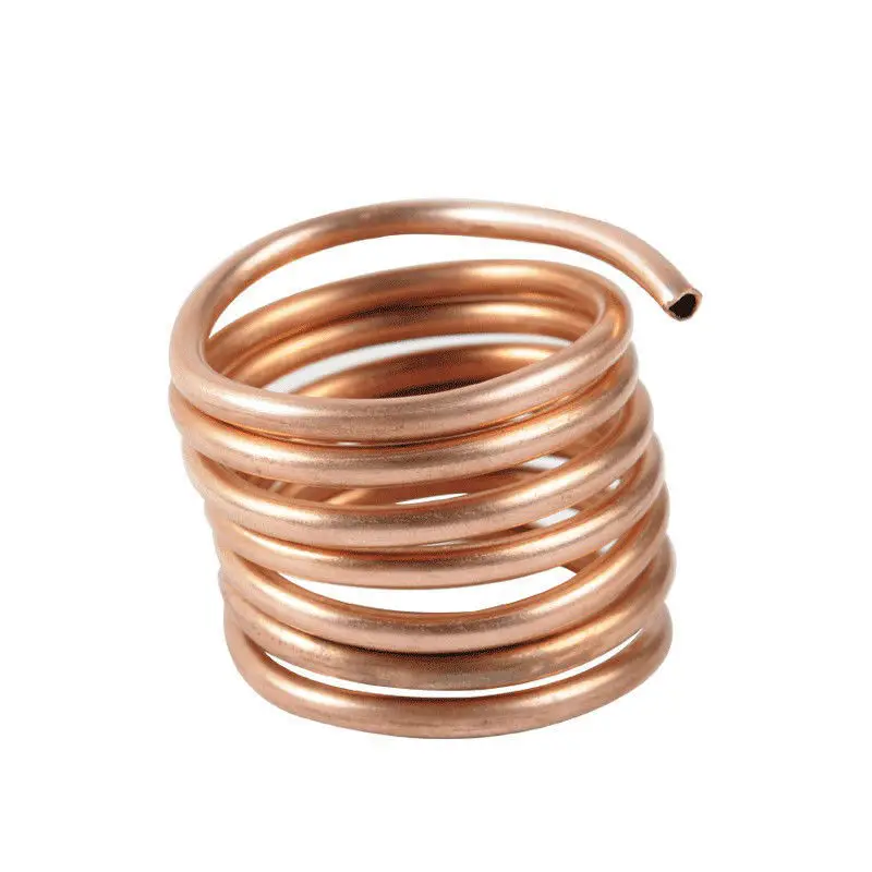 1M Soft Coil Copper Tube T2 Red Copper Tubing Airs Conditioning Refrigeration Capillary Wire Pipes OD 2/3/4/6/8/10/12m