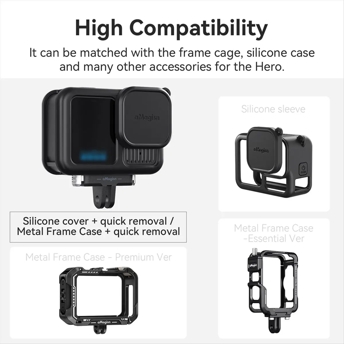 N86R Quick Release Base Bracket for 13 Magnetic Quick Disassembly Adapter Base for 13 Sport Camera Accessory