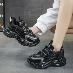 Bieganie Casual Buty Damskie Trend Gym Mirror Luksusowa Moda Trampki Tenis Buty Sportowe dla Kobiet 2024 Płótno Rhinestone Flat