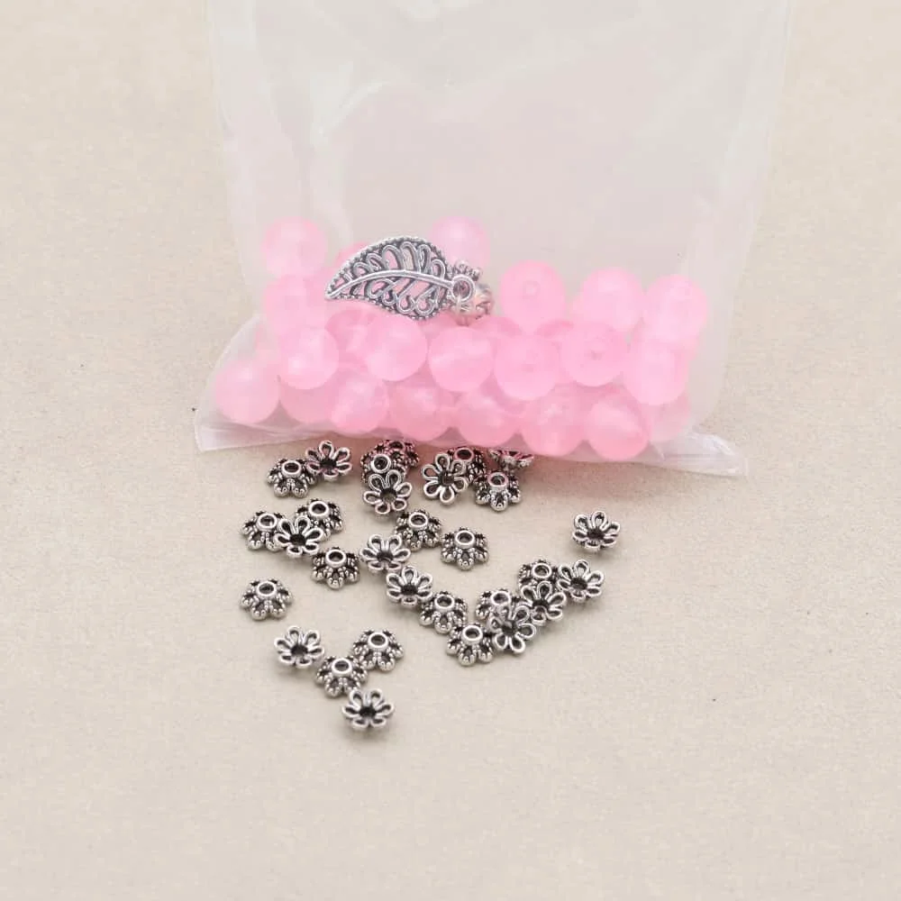 Fashion Jewelry Making Kits for Chalcedony Double Layer Beads Bracelet