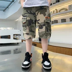 New Summer Shorts for Kid Boys Camouflage Beach Shorts Children Casual Print Cotton Pants For Age 4 5 6 7 8 9 10 11 12 13 Years