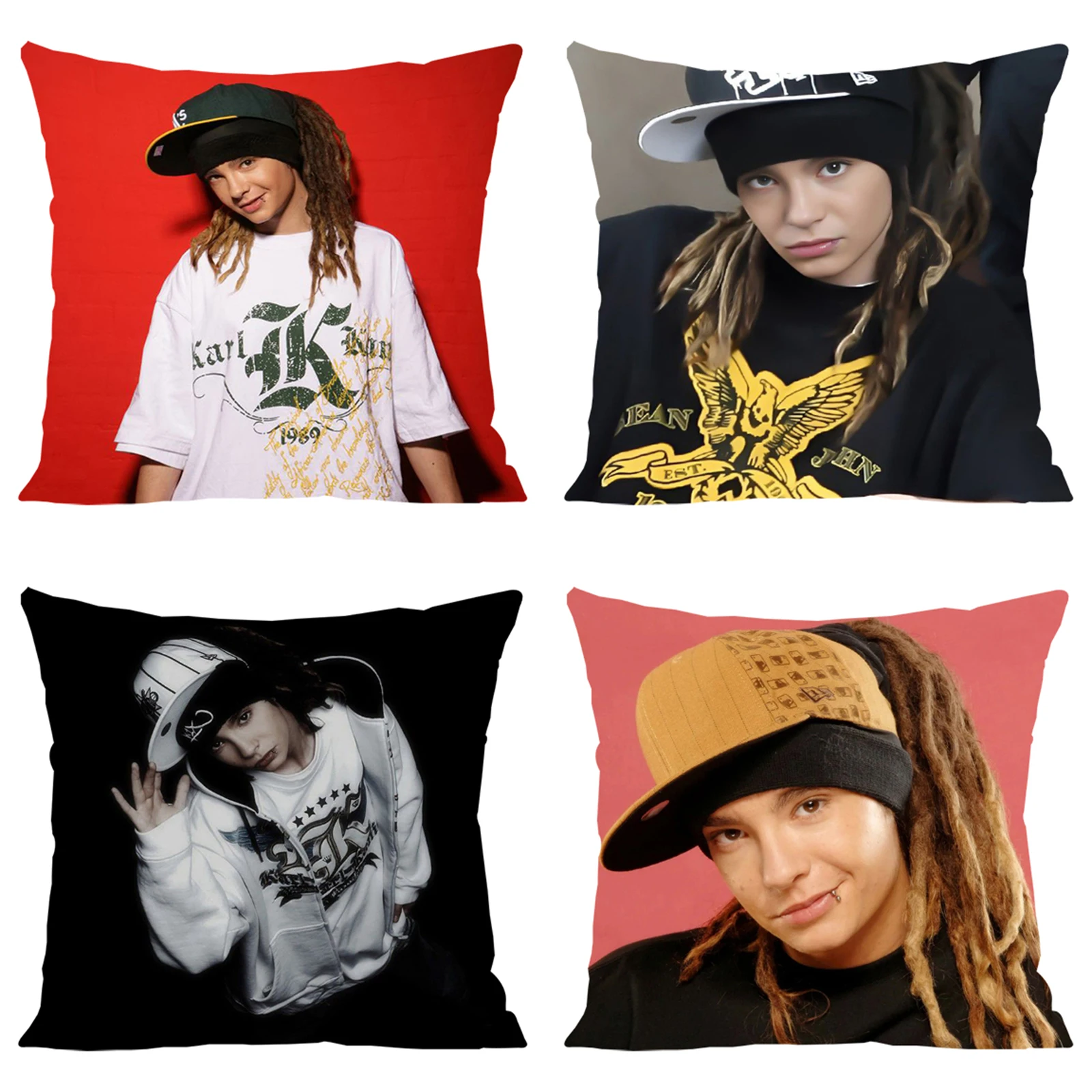 

T-Tom Kaulitz Pillowcases for Pillows 45x45 Cushions Cover for Pillow Home Decoration Pillow Cases Decorative Cushion Covers