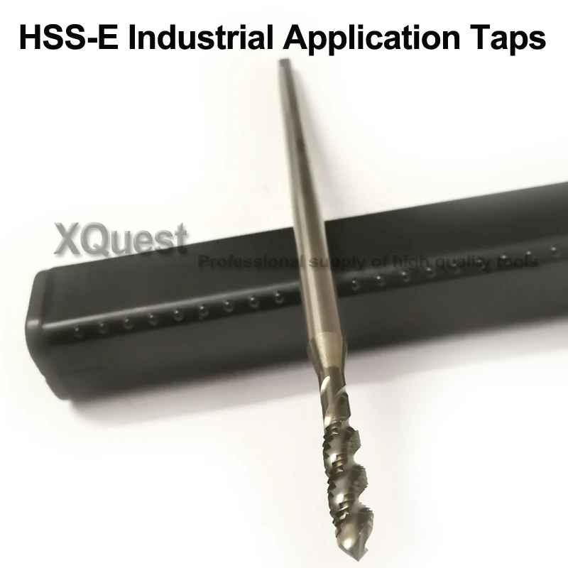 XQuest 150MM Legth HSSE Metric Extra Long Shank Spiral Flute Tap M3 M4 M5 M6 M8 M10 M12 machine extended handle Taps 150MM