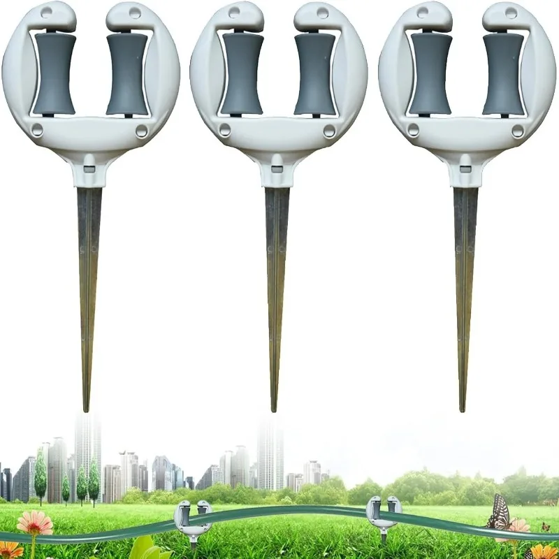 1-5PCS Hose Guide Holder Garden Watering Pipe Brackets Outdoor Guide Stakes Support Spike Holders for Greenhouse Yard Lawn