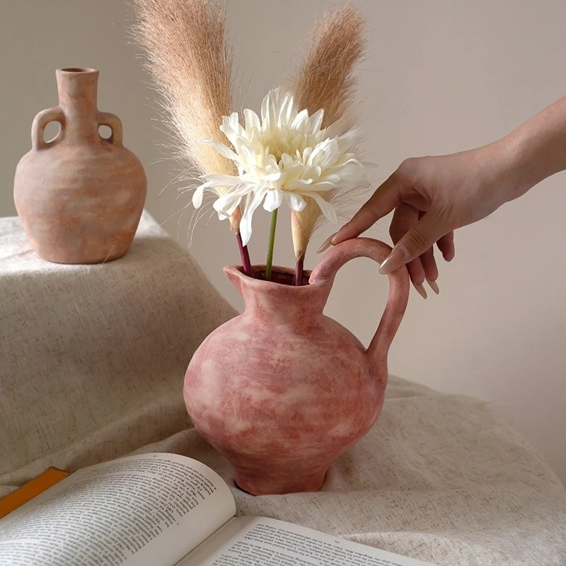 

Pottery pot living room hydroponic flower arrangement dining table ornament