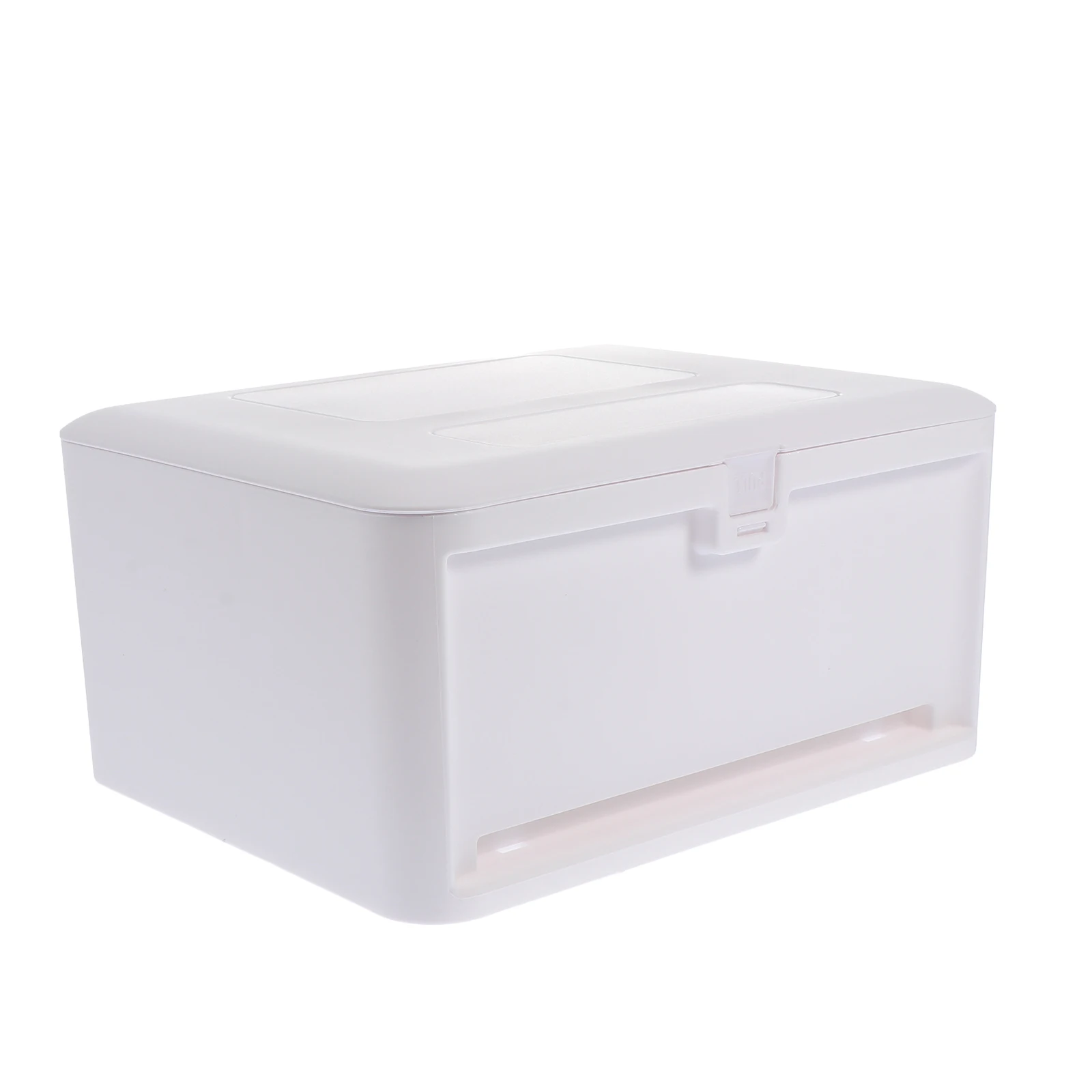 1pc Bathroom Nail-Free Wall-Mounted Tissue Storage Box Double-Layer Pp Material Household Simple Organizer Toilet Rack