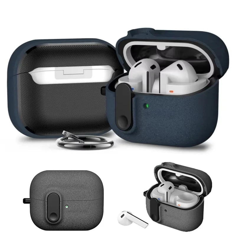 Sicherheitsschloss-Schutzhülle, luxuriöse, stoßfeste Kopfhörerabdeckung für Samsung Galaxy Buds 3 mit Schlüsselanhänger ﻿ Für Galaxy Buds 3 Pro