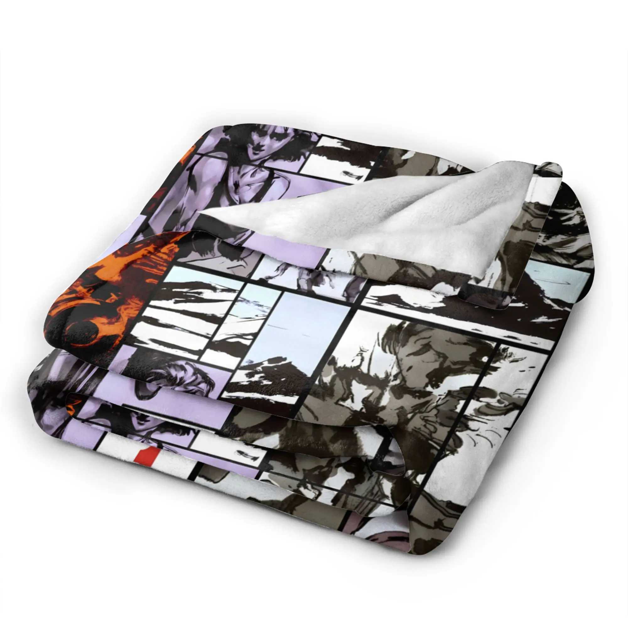 Metal Gear Solid Game Soft Warm Blanket  Boy Girl Plush Throw Blanket Novelty Home Decor Flannel Bedspread Sofa Bed Cover
