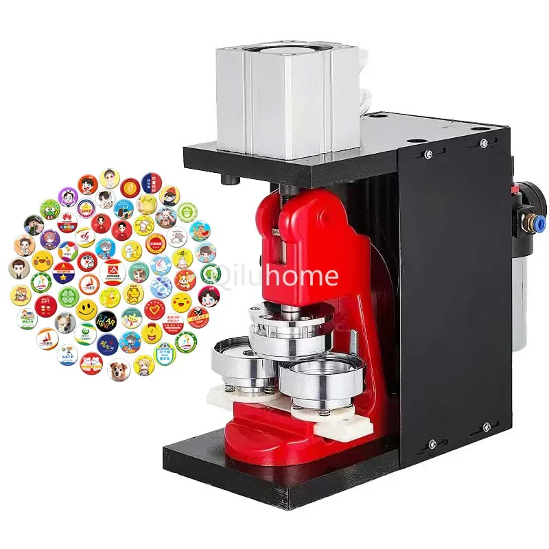 DIY card press Automatic badge machine Pneumatic button manufacturer badge making machine