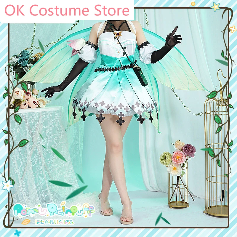 Anime! Vtuber Nijisanji Pomu Rainpuff Game Suit Gorgeous Dress Uniform Cosplay Costume Halloween Party Outfit S-3XL