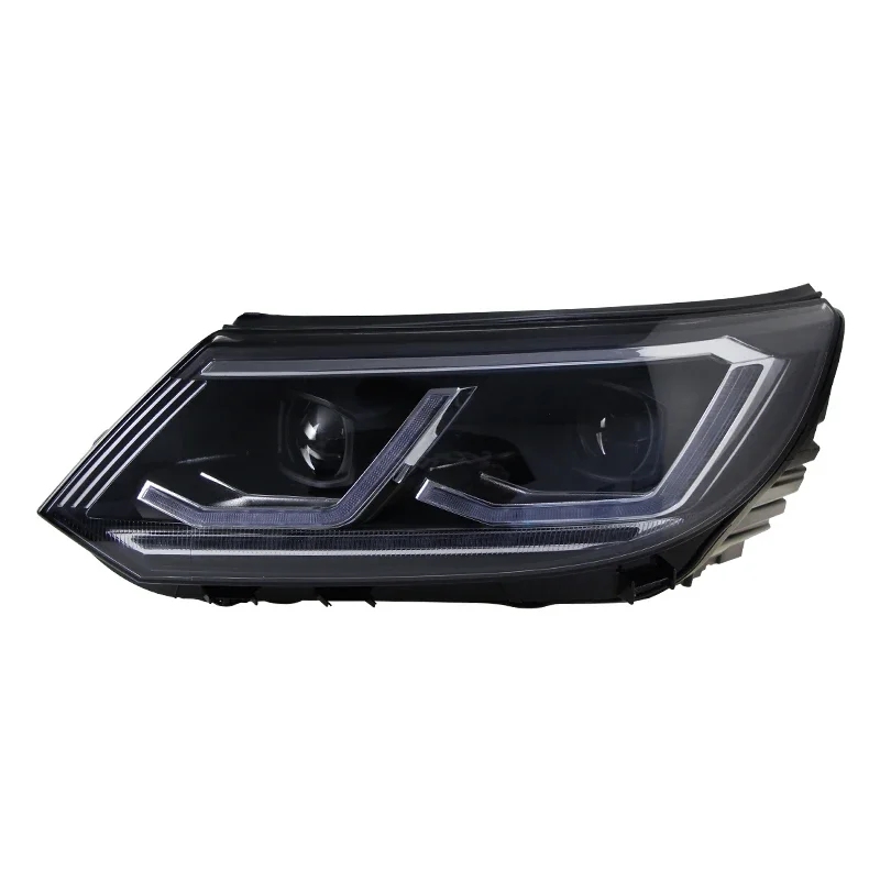車 DRL LED ヘッドライトアセンブリフォルクスワーゲンティグアン 2013-2017 フォグ DRL ブレーキターンシグナルランププラグアンドプレイ