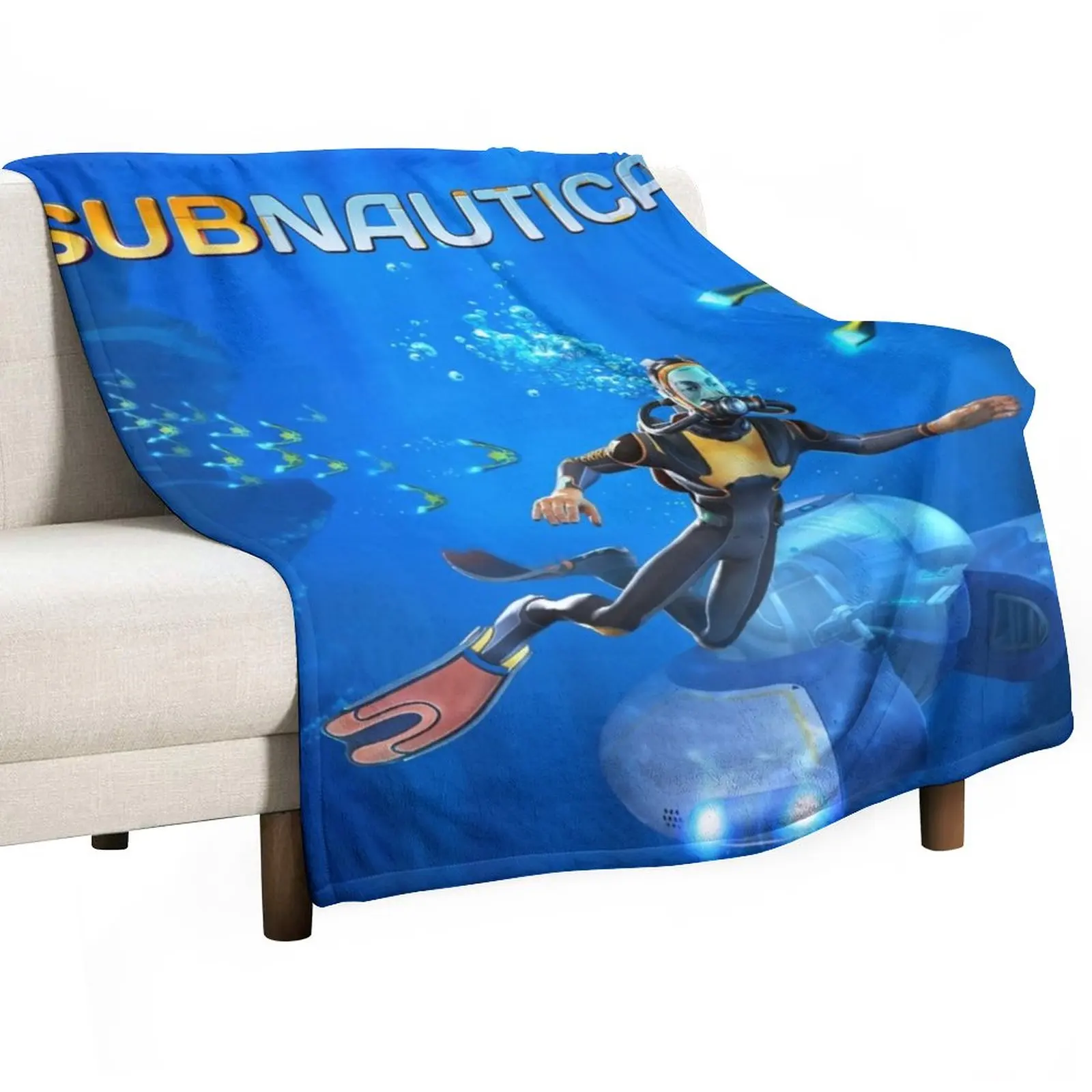 

Subnautica 2 Throw Blanket manga Sleeping Bag Blanket sofa