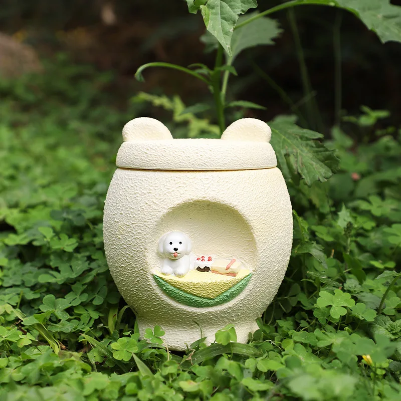 Nuevo Tarro de ceniza para perros y gatos, suministros funerarios para mascotas, tarro de almacenamiento conmemorativo, contenedor de cremación