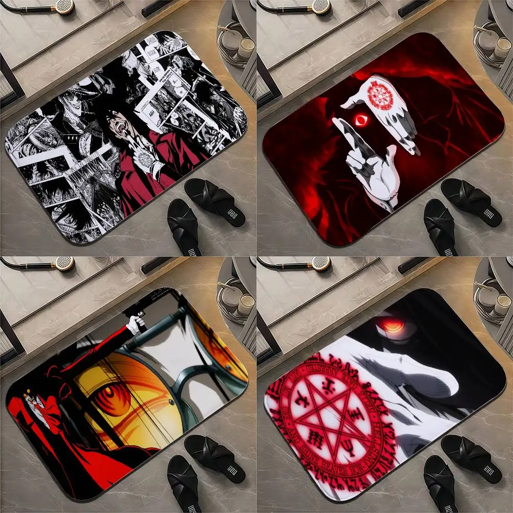 

Anime Hellsing Alucard Floor Mat Printed Large Carpets Room And Bedroom Carpets Bathroom Anti Slip Door MATS Small Carpets