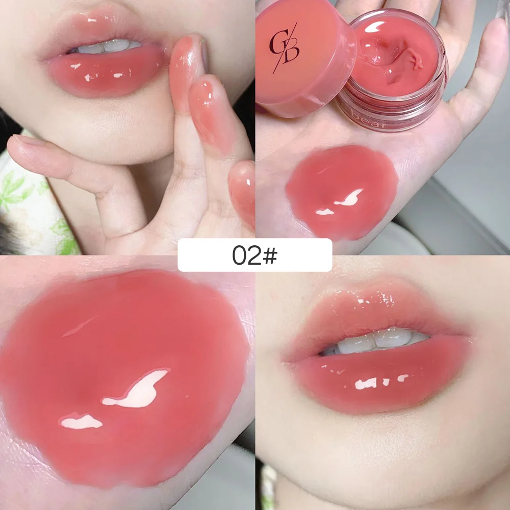 Gege Bear Lip Gloss Moisturizing Lipstick Long Lasting High color rendering Women Lip Tint Face Makeup