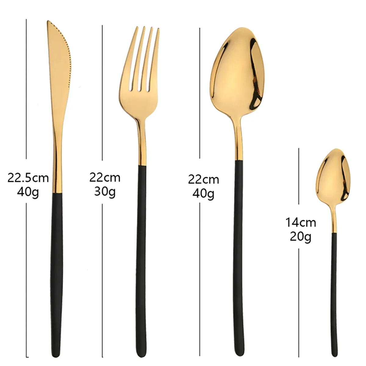 24Pcs Dinnerware Sets Stainless Steel Tableware Knifve Fork Coffee Spoon Gold Cutlery Mirror Flatware Kitchen Dinner Silverware