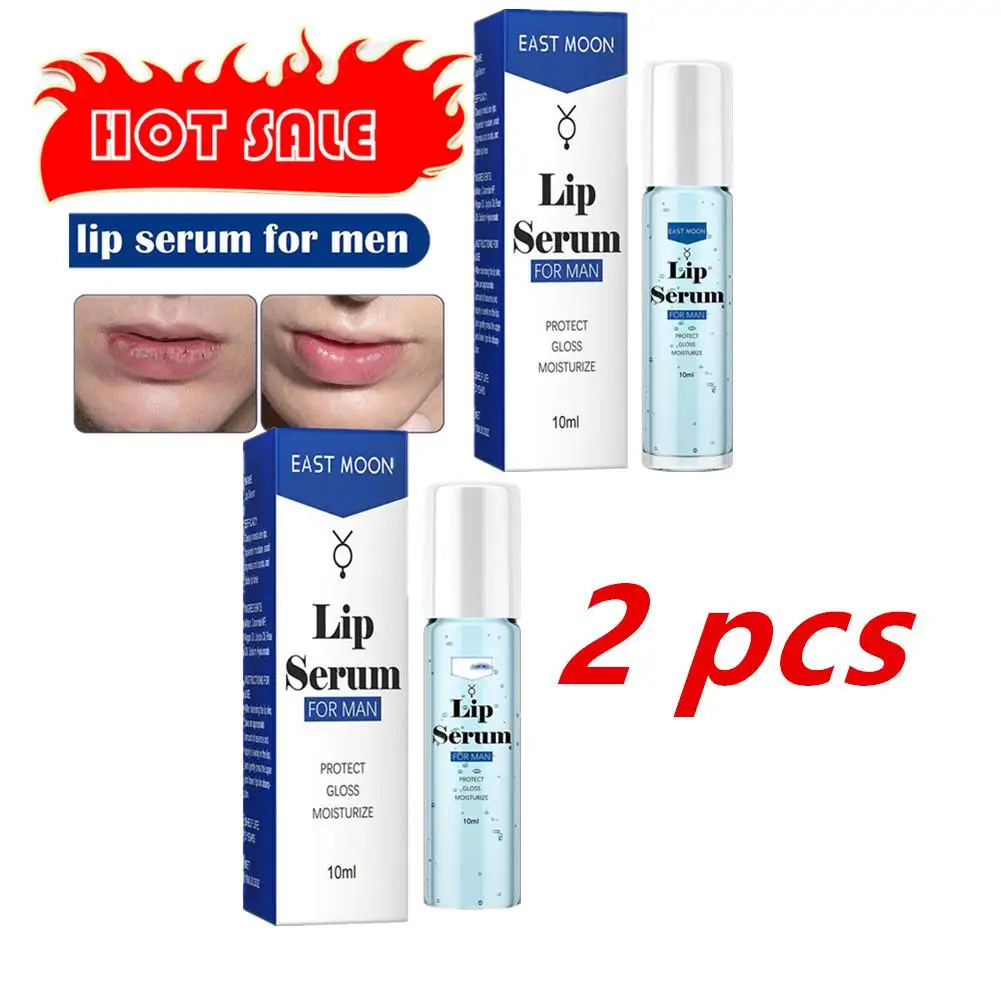 

2X Lip Serum For Men Hydrating Lighten Lip Fine Lines Cracked Dry Repair Moisturizing Skin Brightening Anti Cracking Lip Essence