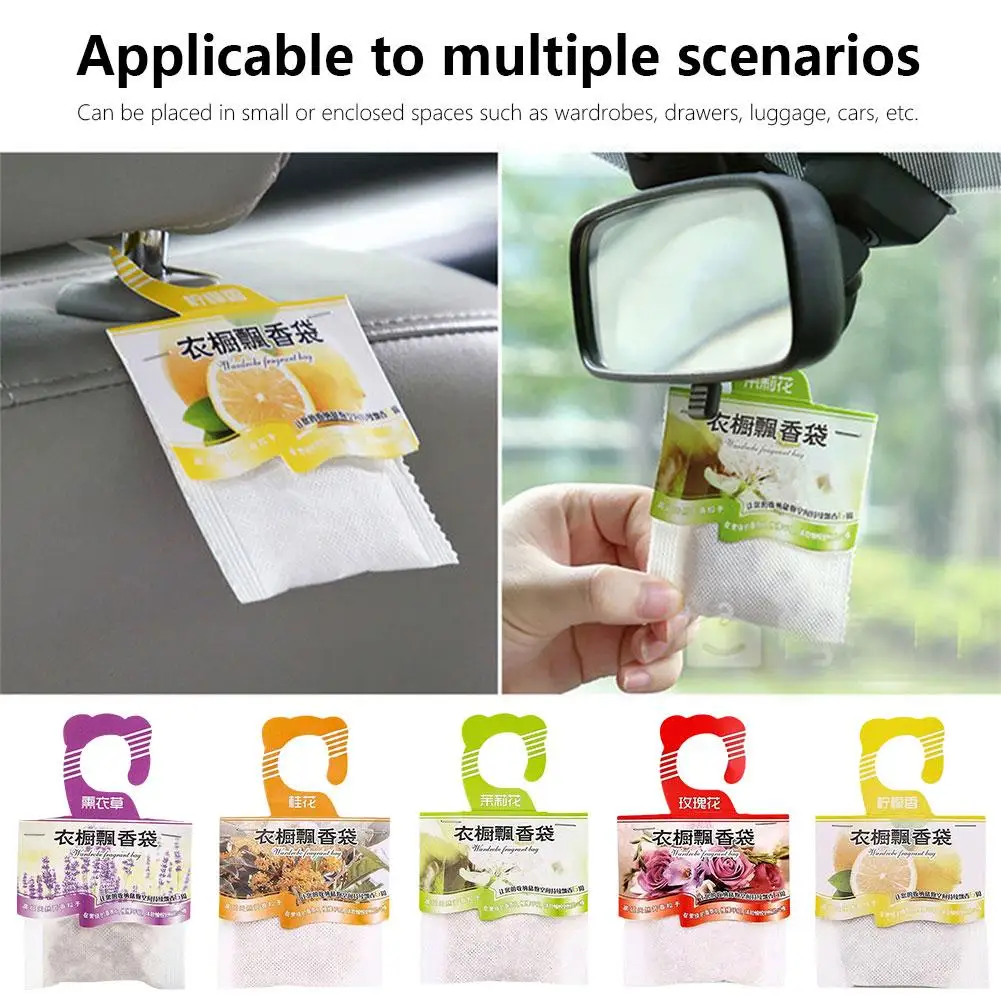 

Natural Hangable Fragrant Fragrances Spices Bags Wardrobe Home Sachets Deodorizing Fresheners Cabinet Aromatherapy Air Pape X9D9