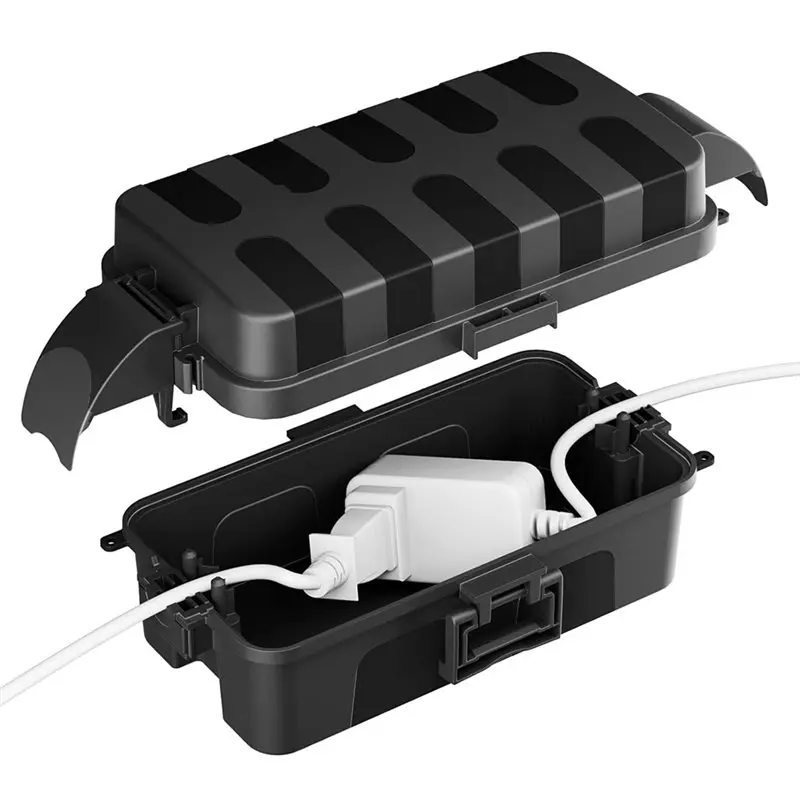 【MUST-HAVE】Extension Cord Cover, IP55 For Outdoor Electrical Box Waterproof With Detachable Awning Covers, 7.1X3.9X2.4