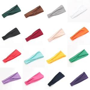 Monochromatische Elastik für Frauen, Yoga -Bandana, Mode Turban, Make -up -Haarrand, Vintage -Köpfe, Haarzubehör, neu 10 Hauptverkäufe von Marta - №9