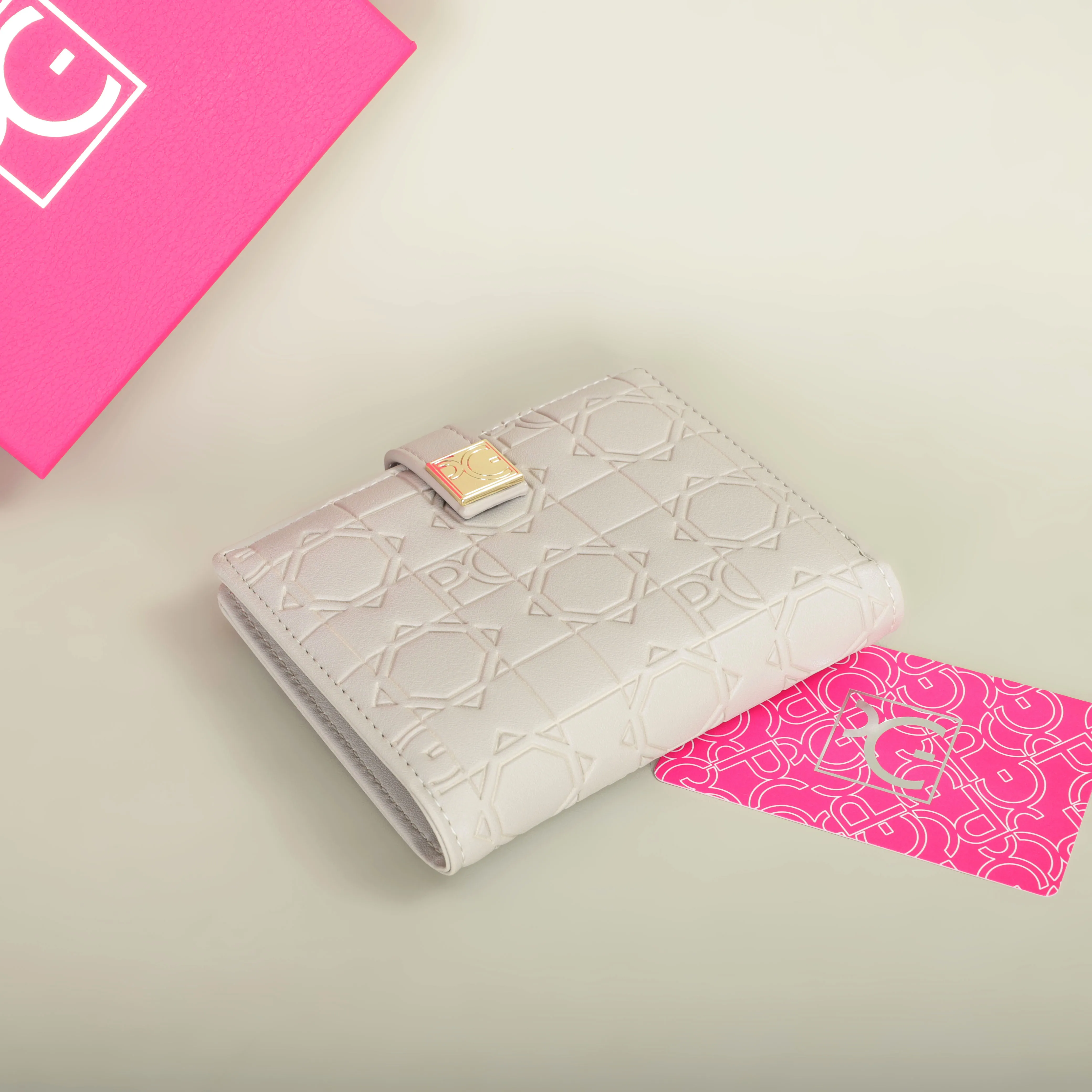PG Wallet Fashion Classic Retro Damen-Universal-Geldbörse mit Buchstabendruck, tragbare Kartentasche, Zero Wallet – Detail 14