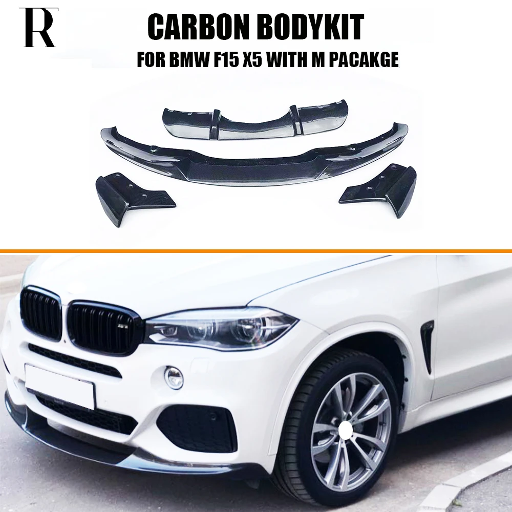 

MP Style Carbon Fiber Bodykit Front Bumper Chin Lip Splitter Rear Diffuser for Bmw F15 X5 M Sports 12-18