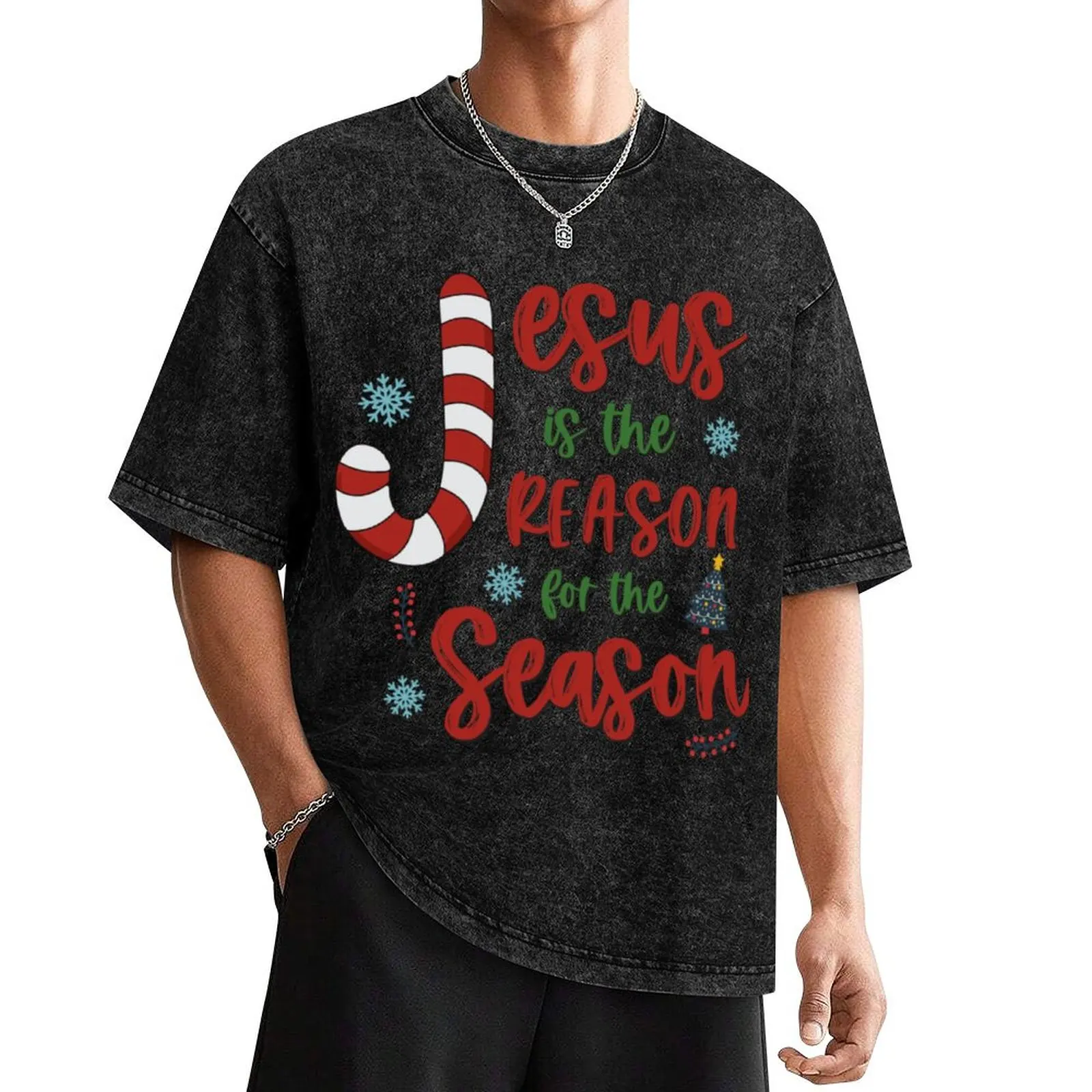 

jesus is the reason for the season christmas T-Shirt graphic tee shirt animal prinfor boys custom t shirt Men's t shirts