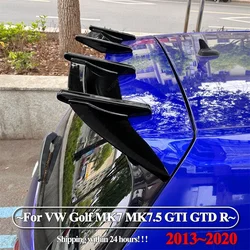 AK Style Car Rear Trunk Roof Lip Spoiler Wing For VW Golf 7 7.5 MK7 MK7.5 GTI GTD R 2013-2020 Bodykits Tuning ABS Gloss Black